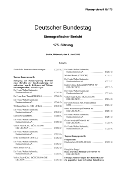 Plenarprotokoll 18/175 - DIP des Bundestages