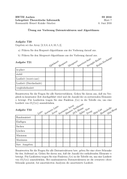 Blatt 7 - TCS RWTH