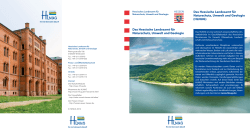 Flyer HLNUG - Hessisches Landesamt für Naturschutz, Umwelt und