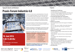 Praxis-Forum Industrie 4.0