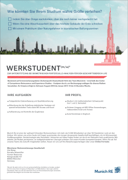 WERKSTUDENT(m/w) - RWTH Aachen University