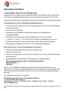 Information f&uuml;r Eltern