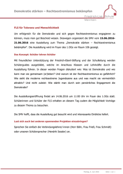 Internes Schreiben jkm - Friedrich-List