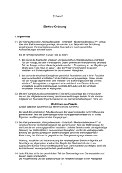 E - Ordnung Entwurf - Kleingartensparte