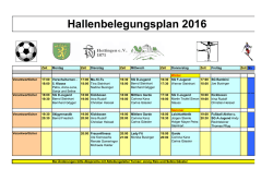 Hallenbelegungsplan 2016