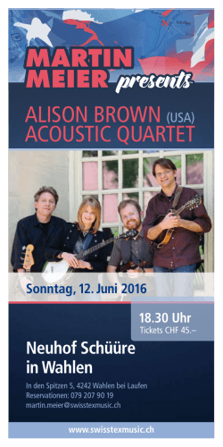 alison brown (usa) acoustic quartet