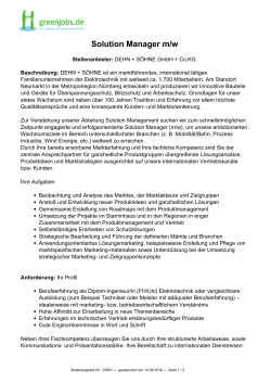 Dieses Stellenangebot als PDF speichern