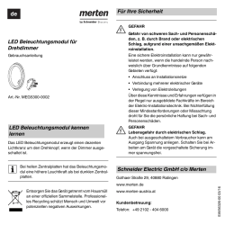 LED Beleuchtungsmodul für Drehdimmer LED