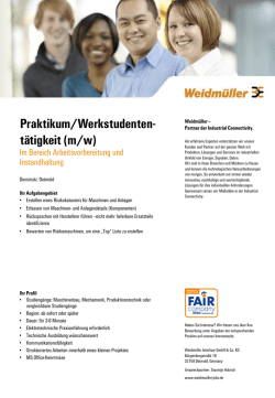 Praktikum/Werkstudenten