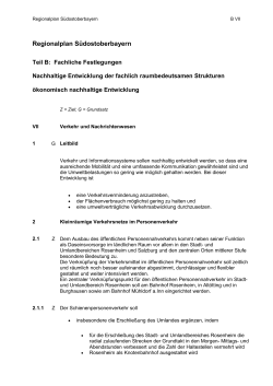 B VII - Regionaler Planungsverband Südostoberbayern