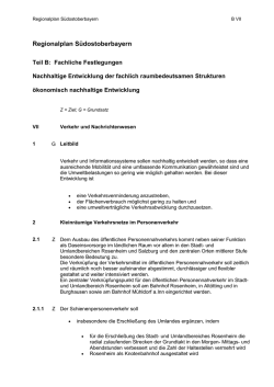 B VII - Regionaler Planungsverband Südostoberbayern