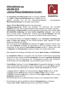 Informationen 2016 - Hochschulsport Augsburg