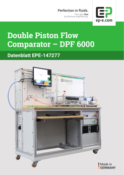 Double Piston Flow Comparator – DPF 6000