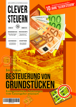 Download: Kanzlei-Magazin &ldquo;Clever Steuern&rdquo;