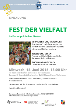 Kunstaktion* – die buntwachsende Vielfalt unserer Gesellschaft
