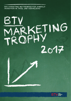 BTV VLB Marketing Trophy 2017 Ausschreibung.indd