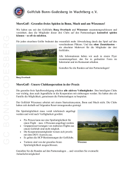 MoreGolf - Golfclub Bonn-Godesberg in Wachtberg eV