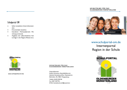 Internetportal Region in der Schule