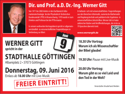Flyer 3 - Werner Gitt