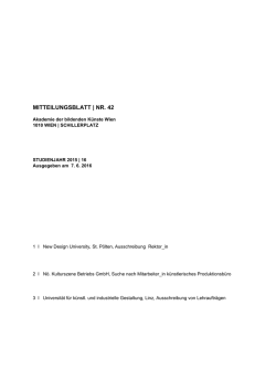JF Rektorat 14 - a[ - Akademie der bildenden K&uuml;nste Wien
