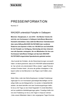 presseinformation - Wacker Chemie AG