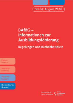 BAföG-Broschüre - Bildung Bremen