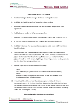 Taxiregeln [PDF - 293 kb] - Förderschule des Kreises Steinfurt