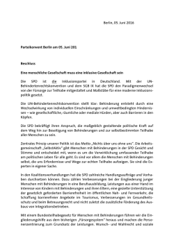 Eine menschliche Gesellschaft muss eine inklusive