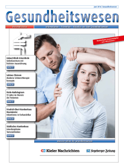 Informationen • Prävention • Aktuelles aus dem Gesundheitswesen