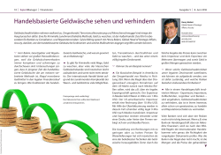 Handelsbasierte Geldwäsche sehen und verhindern