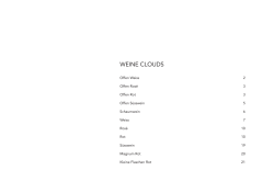 CLOUDS Weinkarte