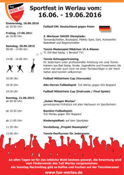 Sportfest in Werlau vom
