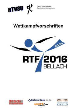 Wettkampfvorschriften - Regional Turnfest 2016 in Bellach