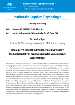 Institutskolloquium Psychologie