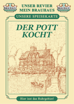 Brauhaus-Speisekarte - Brauhaus Zeche Jacobi