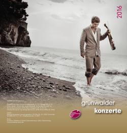Gr&uuml;nwalder Konzerte 2016