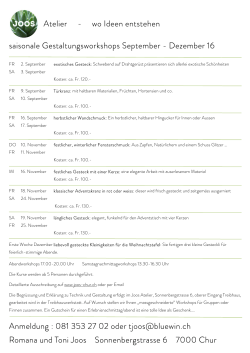 Joos Atelier Herbstprogramm 16