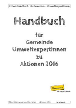 Handbuch für Gemeinde UmweltexpertInnen