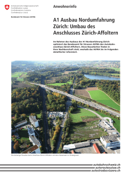 Umbau des Anschlusses Zürich-Affoltern