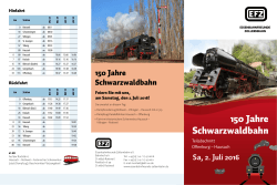 Flyer Hausach - Eisenbahnfreunde Zollernbahn