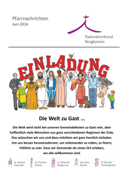 Die Welt zu Gast - St. Barbara/Oberaden