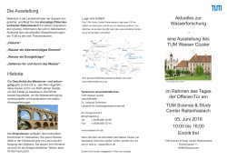 Flyer Wasserausstellung