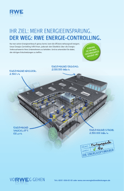 ihr ziel: mehr energieeinsparung. der weg: rwe energie