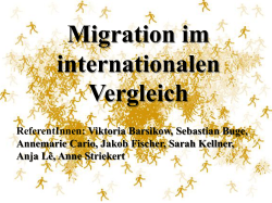 Migration im internationalen Vergleich