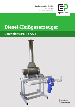 Diesel-Heißgaserzeuger - bei der Ehrler Prüftechnik Engineering