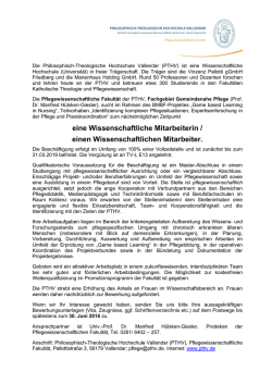 eine Wissenschaftliche Mitarbeiterin / einen Wissenschaftlichen