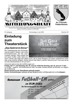 Donnerstag, 09.06.2016 - Gemeinde Walddorfh&auml;slach