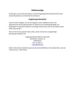 Stellenausschreibung