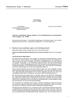 Drucksachen allgemein - Nieders&auml;chsischer Landtag