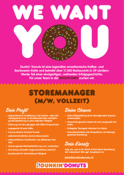 storemanager - Dunkin` Donuts